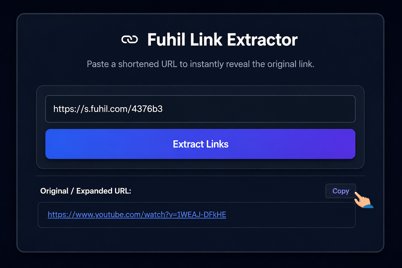 Step 2: View & Copy the Original URL